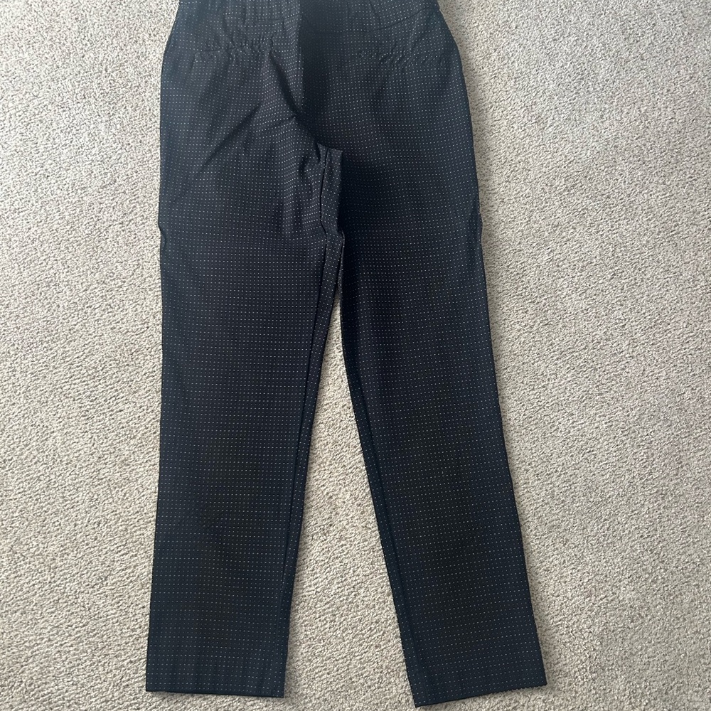 Jules & Leopold Black Patterned Straight Leg Pants